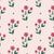 Buttercup Meadow Rose floral sprig wallpaper in rose pink and blush