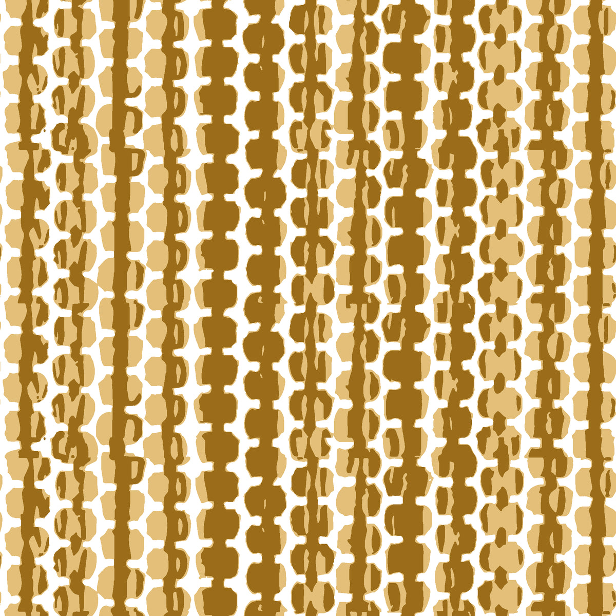 Cactus Lane Ochre abstract stripe wallpaper in ochre and straw