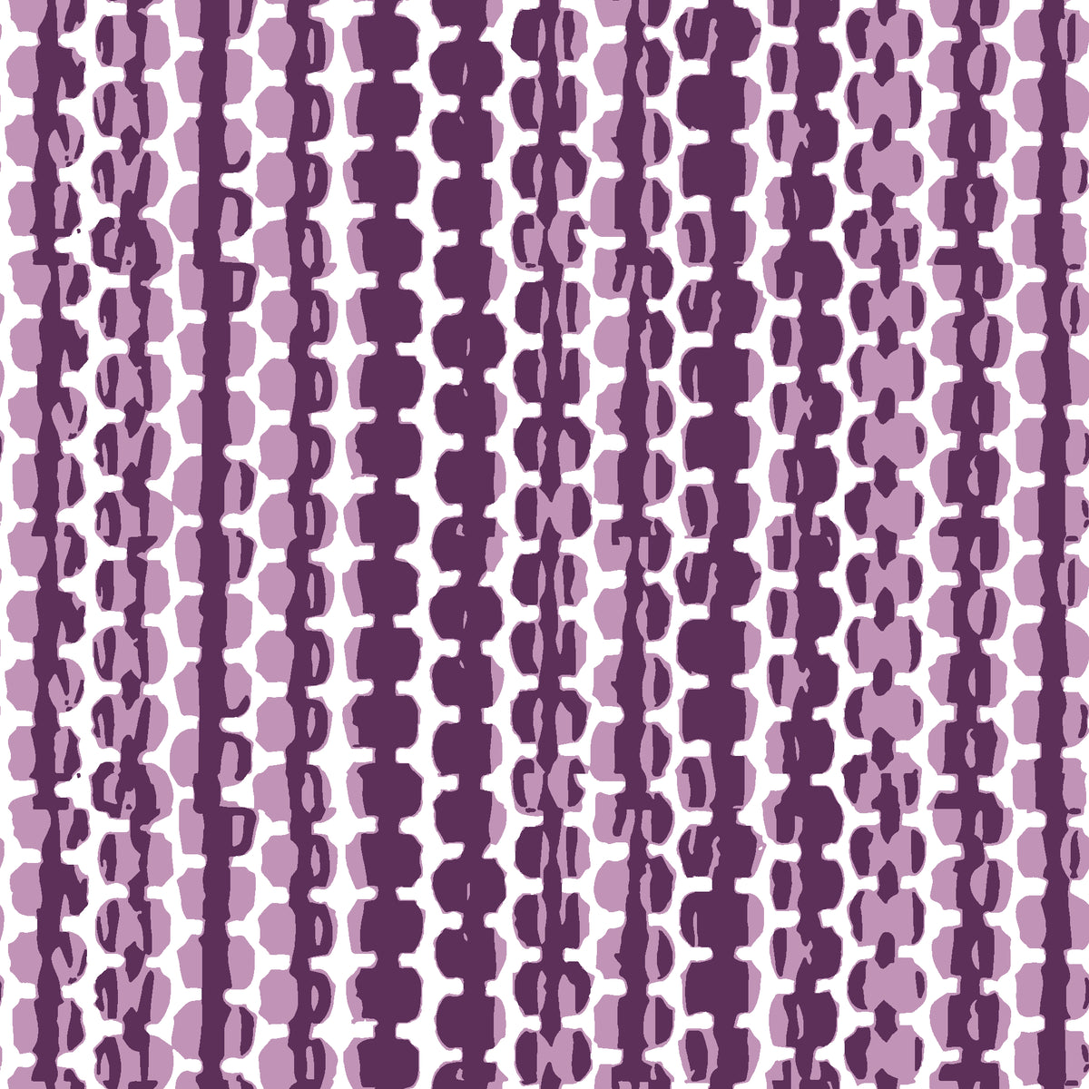 Cactus Lane Plum abstract stripe wallpaper in plum and orchid
