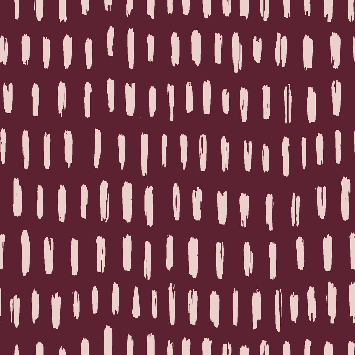 Canvas Dash Oxblood minimalist dashes wallpaper in oxblood and blush