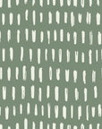 Canvas Dash Sage minimalist dashes wallpaper in sage and mist
