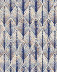 Canyon Ikat Bone geometric wallpaper in bone and navy