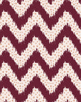 Caramel Drip Oxblood chevron wallpaper in oxblood and blush