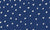 Caramel Haze Navy brushstroke dot wallpaper in navy and ivory