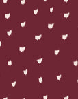 Caramel Haze Oxblood brushstroke dot wallpaper in oxblood and blush