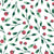 Cerulean Petal Emerald ditsy botanical wallpaper in emerald and rose
