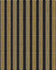 Citrine Column Noir stripe wallpaper in noir and gold