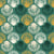 Coastal Scallop Emerald scallop shell wallpaper in emerald and brass