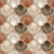 Coastal Scallop Mocha scallop shell wallpaper in mocha and cream