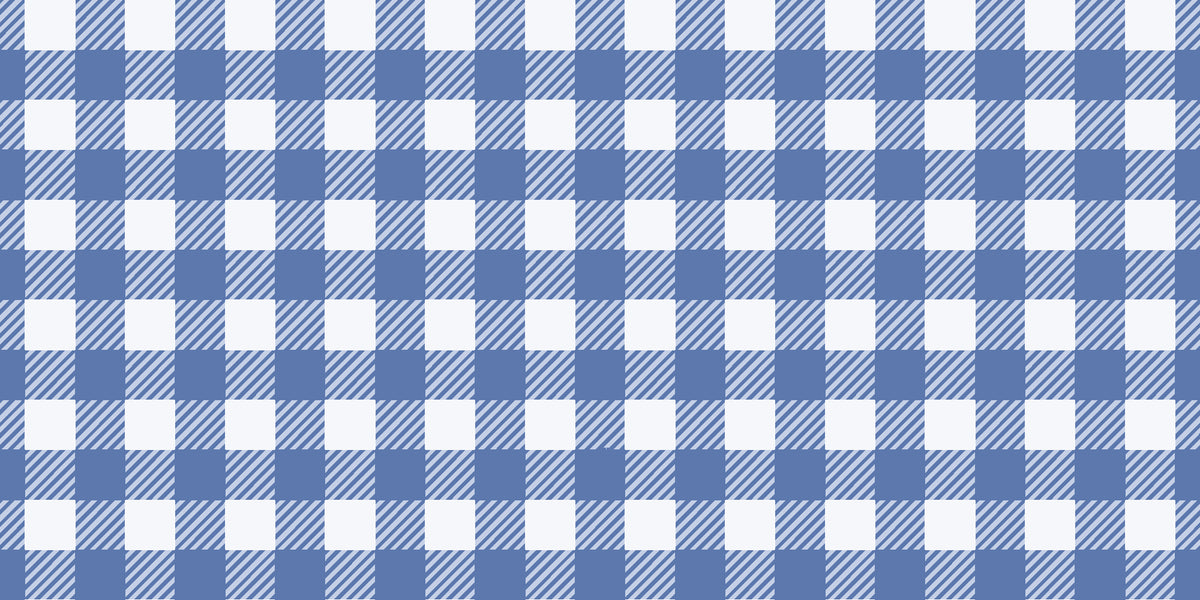 Cotton Candy Navy gingham wallpaper in navy and white