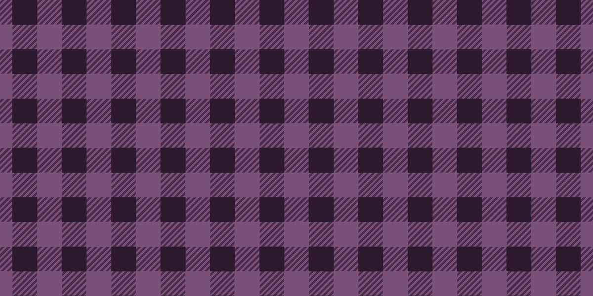 Cotton Candy Plum gingham wallpaper in plum and mauve