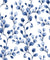 Desert Bloom Indigo botanical vine wallpaper in indigo and white