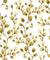 Desert Bloom Ochre botanical vine wallpaper in ochre and white