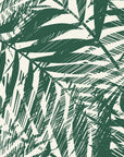 Desert Frond Emerald palm frond wallpaper in emerald and ivory