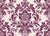 Dreamy Fern Dial Mulberry fern damask wallpaper in mulberry and blush
