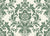 Dreamy Fern Dial Sage fern damask wallpaper in sage and cream