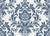 Dreamy Fern Dial Slate fern damask wallpaper in slate and pearl