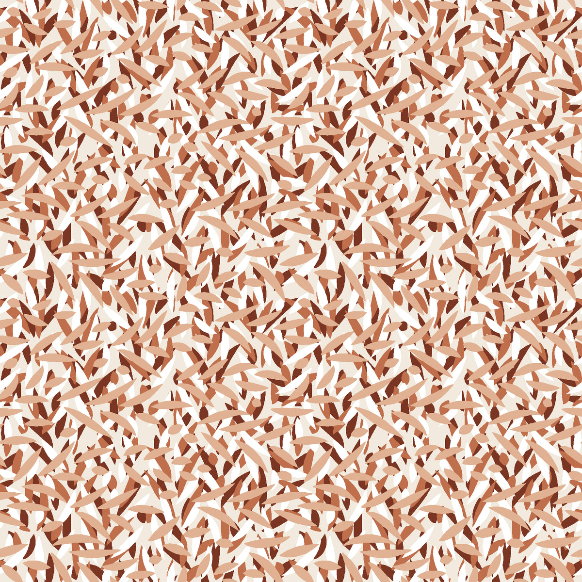 Drifting Petals Terracotta abstract petal wallpaper in terracotta and sand