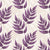 Driftwood Fern Plum fern frond wallpaper in plum and pearl