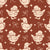 Duckling Waltz Rust ducklings wallpaper in rust and shell
