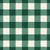 Dune Plaid Emerald gingham check wallpaper in emerald and ivory