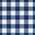 Dune Plaid Navy gingham check wallpaper in navy and linen