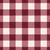 Dune Plaid Oxblood gingham check wallpaper in oxblood and blush