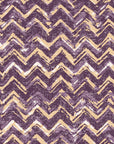Dusk Passage Plum chevron wallpaper in plum and champagne