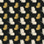 Dust & Wing Onyx butterflies wallpaper in black and gold