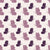 Dust & Wing Plum butterflies wallpaper in plum and pearl
