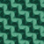 Ember Mosaic Emerald retro geometric wallpaper in emerald green