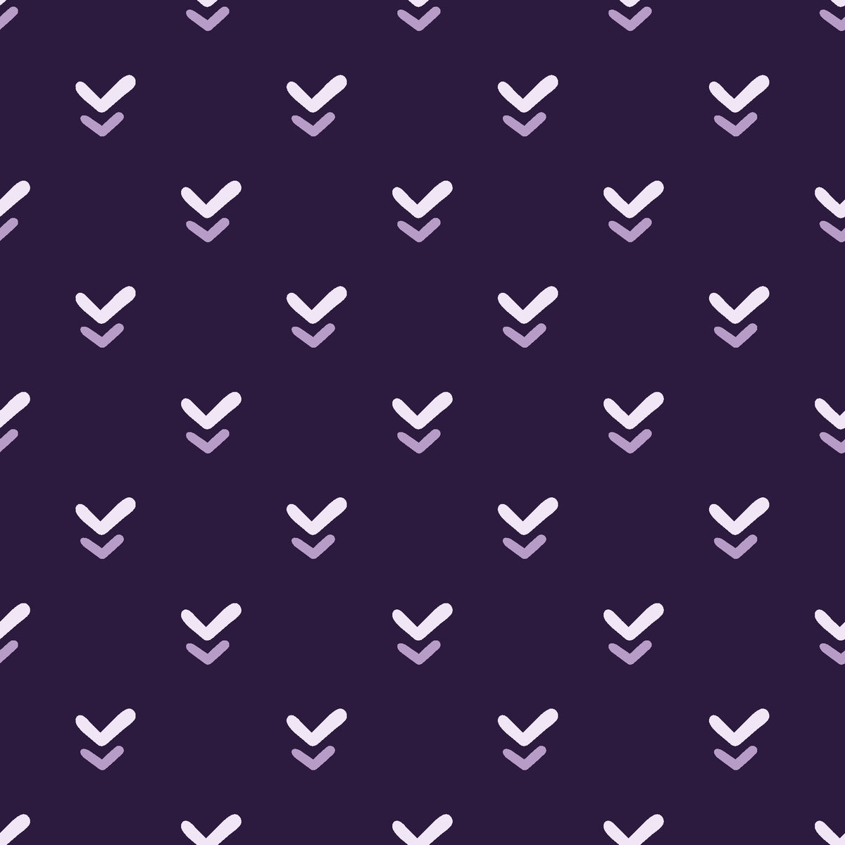Falling Grace Plum chevron wallpaper in plum and lilac