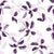 Falling Softly Plum botanical leaf wallpaper in plum and lilac