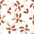 Falling Softly Terracotta botanical leaf wallpaper in terracotta and blush