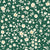 First Bloom Emerald ditsy floral wallpaper in emerald and ivory