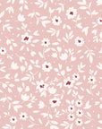 First Bloom Rose ditsy floral wallpaper in rose and blush