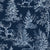 Frost & Fable Midnight woodland toile wallpaper in midnight navy and frost