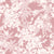 Frost Garden Veil Rose floral wallpaper in rose and cream