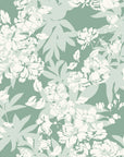 Frost Garden Veil Sage floral wallpaper in sage and cream
