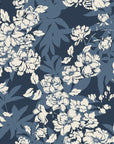 Frost Garden Veil Slate floral wallpaper in slate and ivory