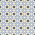 Frost Mosaic Midnight geometric tile wallpaper in midnight and ivory