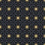 Frost Mosaic Noir geometric tile wallpaper in black and gold