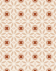 Frost Mosaic Terracotta geometric tile wallpaper in terracotta and sand
