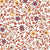 Garden Reverie Terracotta floral wallpaper in terracotta and plum