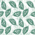 Gilded Frond Emerald leaf wallpaper in emerald and mist