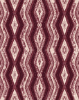 Gilded Rain Oxblood geometric wallpaper in oxblood and blush