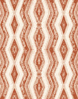 Gilded Rain Terracotta geometric wallpaper in terracotta and sand
