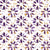 Gilt Scatter Plum floral scatter wallpaper in plum and gold