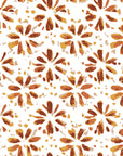 Gilt Scatter Terracotta floral scatter wallpaper in terracotta and saffron