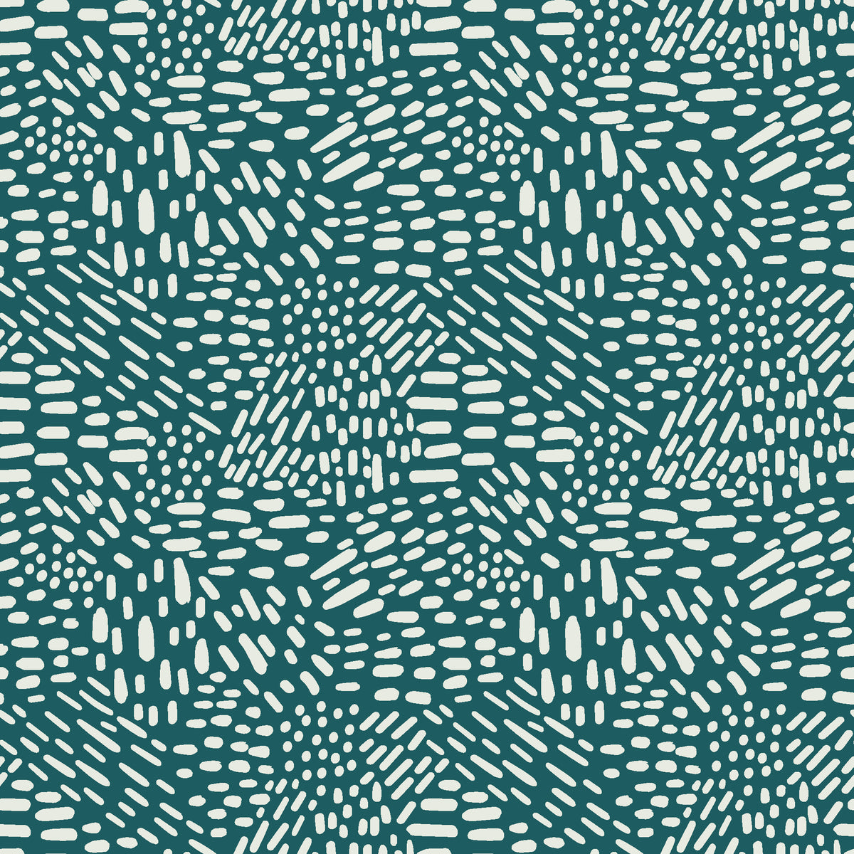 Grain Shift Teal minimalist dash wallpaper in teal and ivory